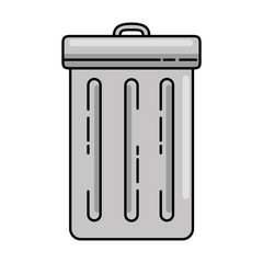 recycle bin isolated icon vector illustration design