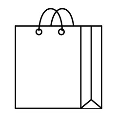 paper shopping bag icon vector illustration design