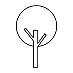 tree plant ecology icon vector illustration design