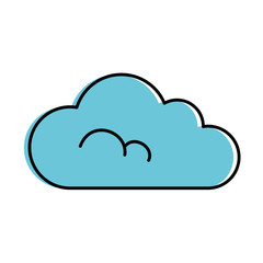 cloud weather isolated icon vector illustration design