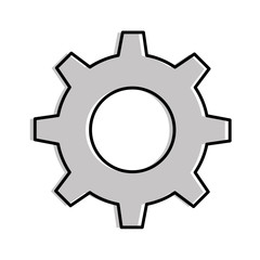 gear machine isolated icon vector illustration design