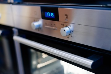 Electric oven control panel