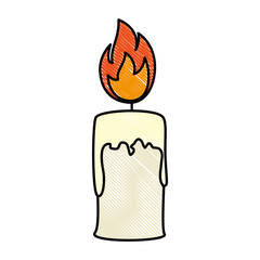 paraffin candle isolated icon vector illustration design