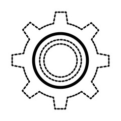 gear machine isolated icon vector illustration design