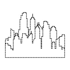 buildings cityscape isolated icon vector illustration design