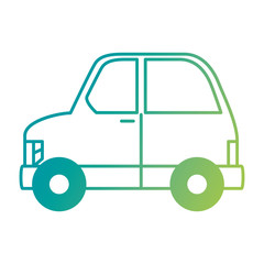 Fototapeta premium eco car vehicle transport icon vector illustration design