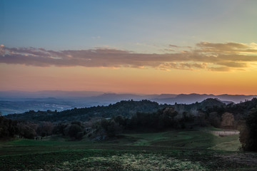 Landscape in Bellmunt, Catalonia, Spain