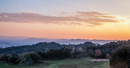 Landscape in Bellmunt, Catalonia, Spain