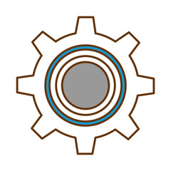 gear machine isolated icon vector illustration design