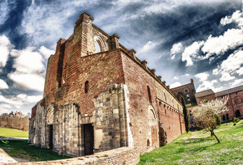Fototapeta premium Beautiful view of Ancient Medieval Architecture, Tuscany