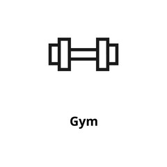 Gym thin line icon