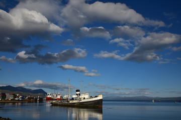 Fototapeta premium Port d'Ushuaia en Argentine