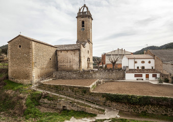 Fototapeta na wymiar Village view of Monistrol de Calders, moianes region comarca, province Barcelona, Catalonia