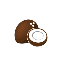 Coconut vector icon.