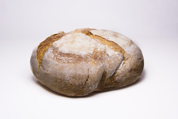 Freshly baked traditional round bread