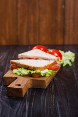 healthy vegetarian sandwich