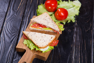 healthy vegetarian sandwich