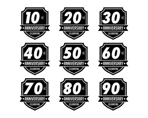 Obraz premium anniversary badges