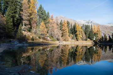 Fototapeta na wymiar Bergsee im Herbst