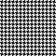 Seamless Abstract Crosses Retro Pattern Black