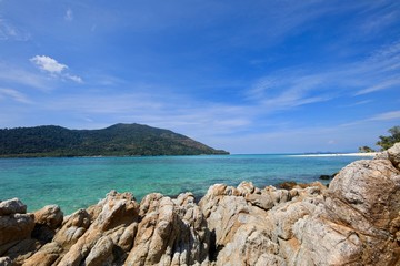 The clear sea on Koh Lipe, Satun Province.