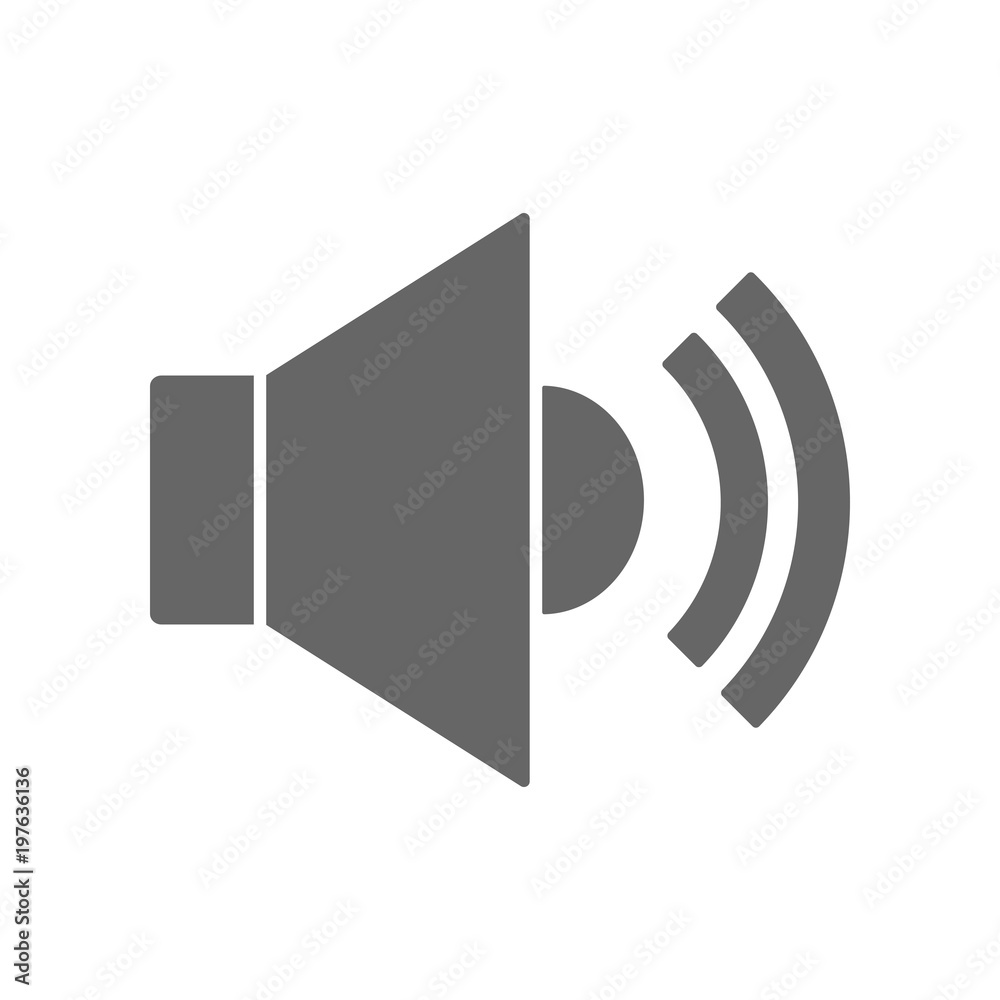 Wall mural speaker icon. vector.