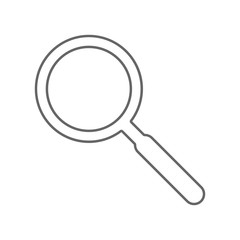 Magnifying glass icon. Vector.
