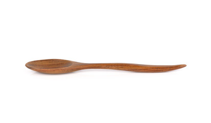 wooden spoon isolated on white background
