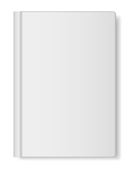 The mock up of closed organizer, book or notebook with realistic shadows, independent of the background color. Vectoring illustration.