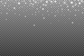 White sparks glitter special light effect. Vector sparkles. Christmas abstract pattern. Sparkling magic dust particles