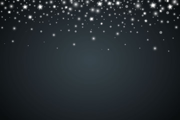 White sparks glitter special light effect. Vector sparkles. Christmas abstract pattern. Sparkling magic dust particles