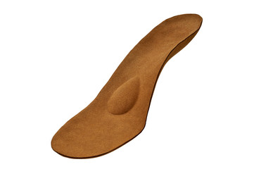 Orthopedic insole isolated on white