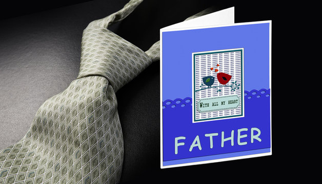 Greetings card for the father day or any other