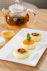 Cottage cheese pancakes - Restaurant menu