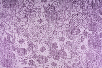 Floral fabric texture and background