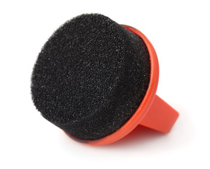 Round shoe shine sponge