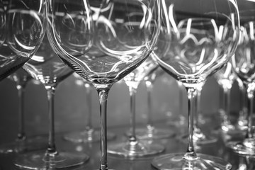 silver wine glasses