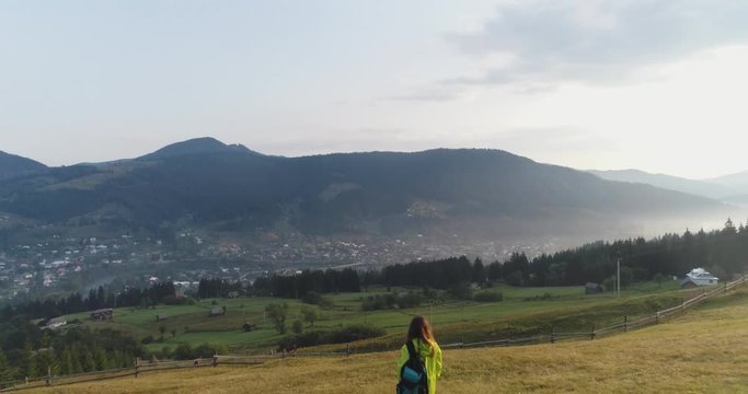 A magnificent panorama of Verhovin with altitude