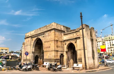 Abwaschbare Fototapete Indien Delhi Gate in Ahmedabad, Gujarat State of India