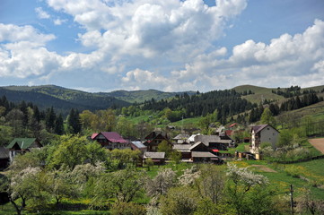 Fototapeta na wymiar Romania. Village Voronet