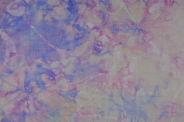 Tie-dye batik fabric background 