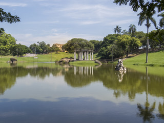 A Wonderful Landscape with reflections in water in Rio de Janeiro