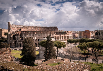 Naklejka na ściany i meble View of Colosseum 