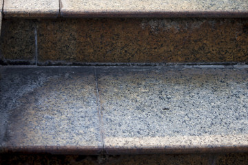 Staircase with brick step on outdoor.