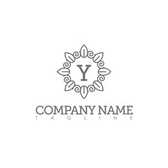 Y MODERN LETTER LOGO TEMPLATE