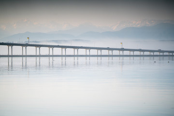 Hood Canal Bridge from Salsbury Point County Park