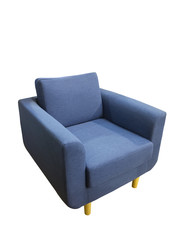Blue modern armchair