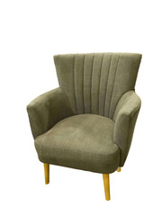 Gray modern textile chair.