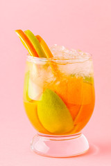 Refreshing summer cocktail/detox fruit infused water