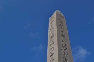Obelisk in sky